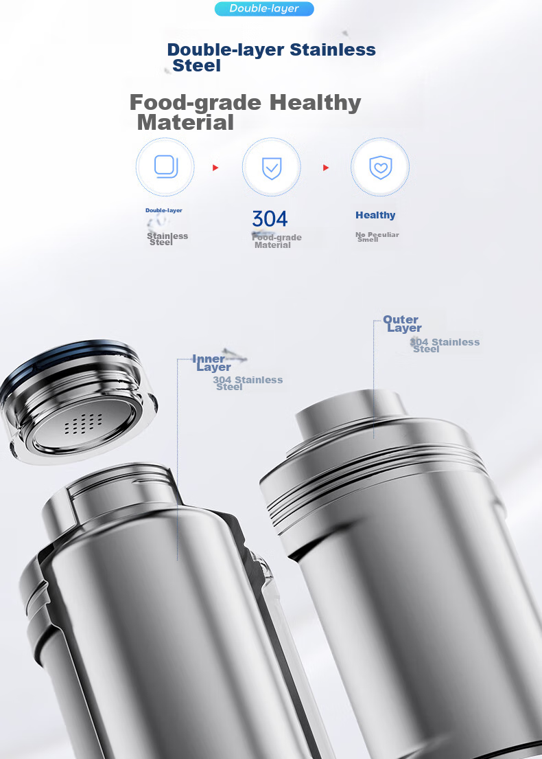 Morphyrichards Portable Electric Kettle, Large Capacity Household Water Boiler, Outdoor Travel Vacuum Insulation Stainless Steel Anti-Scalding Water Cup, Electric Hot Water Pot MR6061 Blue One's Member 11