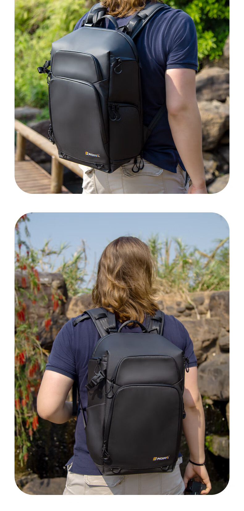 Pulewei Camera Backpack, Photography Rucksack, Mirrorless Camera Bag, Canon Sony Large Capacity Backpack, Outdoor Photography Camera Bag, Multifunctional Lens Digital Storage Bag 7