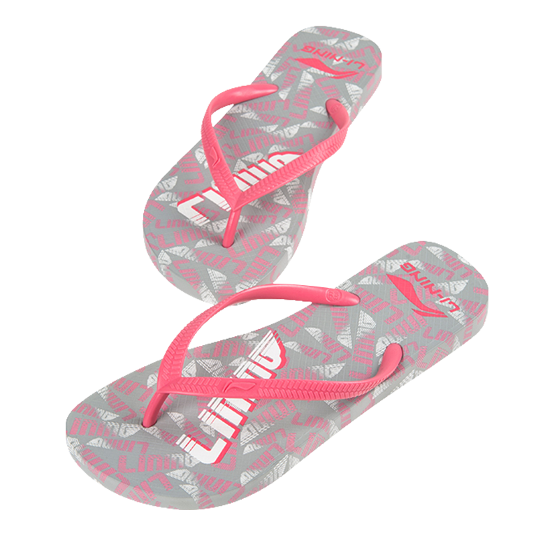 Li-Ning Flip-Flops for Women, Summer Outdoor Wear, Thong Sandals, Non-Slip Fashionable Slippers, Beach Sandals, And Slippers
