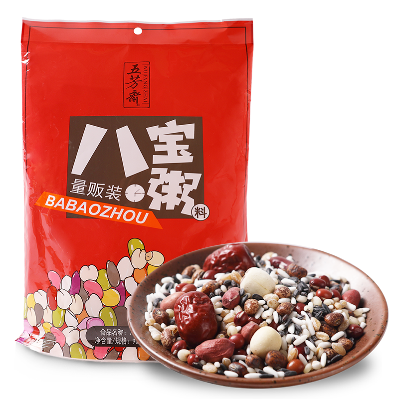 五芳斋八宝粥米原料量贩装 五谷杂粮腊八粥料 粗粮煮粥早餐1.8斤 免浸泡