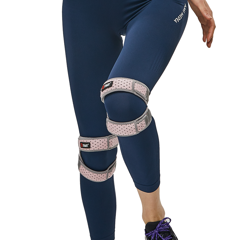 TMT Patellar Strap Knee Brace for Jump Rope, Women's Hiking, Running, Sports, Badminton, Patella Meniscus Support Band, Two-Pack