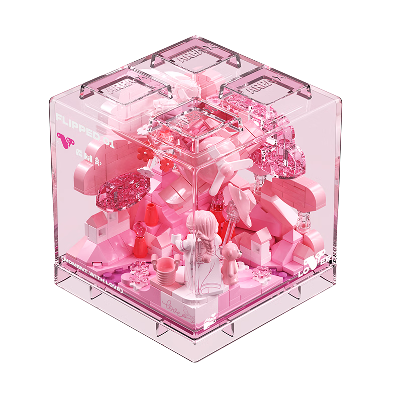 AREA-X Brick Zone Solid Color BOX Inspiration Block Building Toy Trendy Desktop Decoration Gift