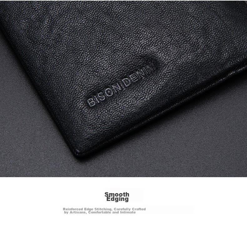 Meizhouyeniou Men's Long Wallet, Genuine Leather Business Casual Deer Head Logo Multifunctional Purse, Birthday Gift for Boyfriend 23