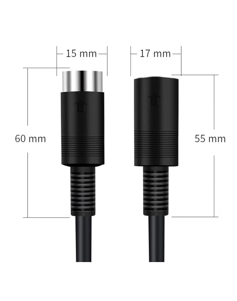 Beishanque 8-Pin Handheld Microphone Cable, Eight-Pin Male to Female Conference Gooseneck Microphone Extension Cord, 1.5 Meters, BSQ-H01 8