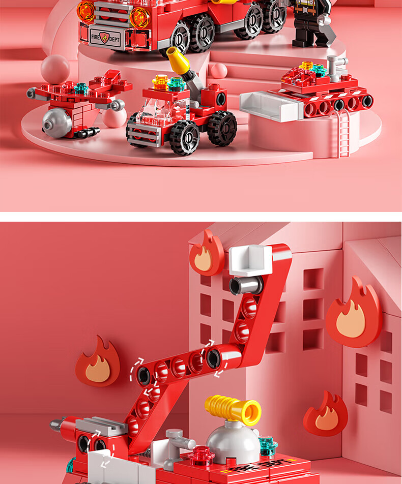 SHANGYUN Building Block Assembly Model, Small Particle Special Police Car Toy, Birthday Gift for Boys And Girls Aged 6-8 3