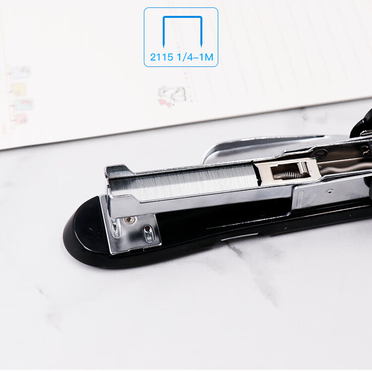 MAX HD-88R Low-Effort Stapler with Rotating Plate, Binding Strip And Staple Remover, Suitable for 2-30 Pages, Compatible with 2115-1/4(5M) Staples, Office Supplies, Black 3