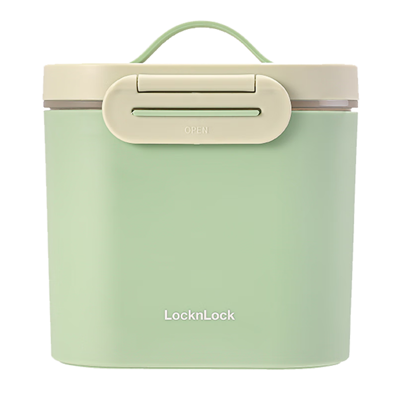 LOCK&LOCK Portable Milk Powder Container, Large Capacity Milk Powder Box, Portable Travel Dispenser Box, Rice Cereal Sealed Storage Container, Snack Storage Jar