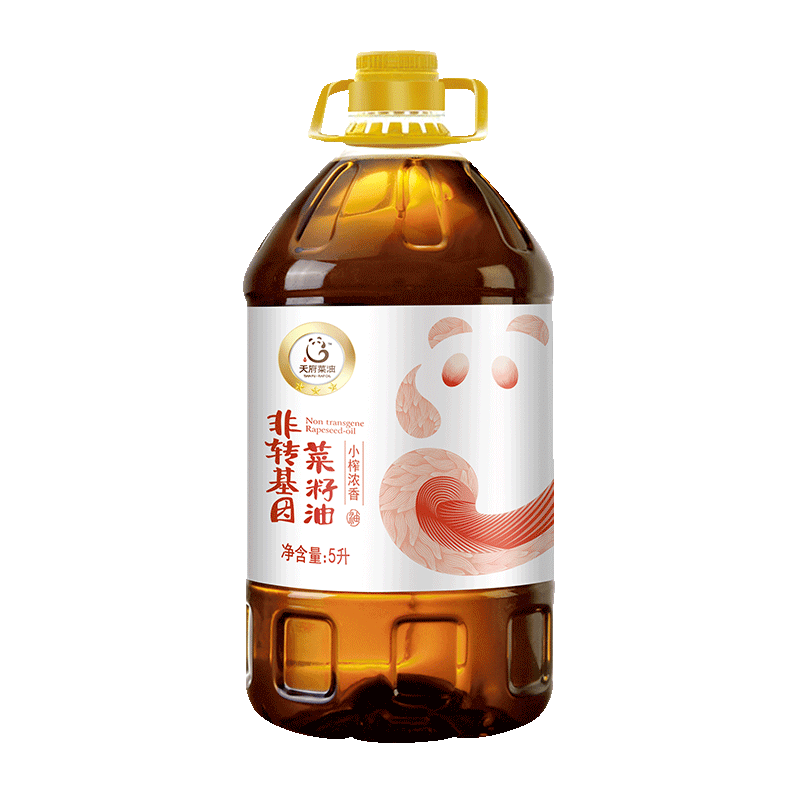 天府菜油小榨浓香菜籽油 5L（三星）非转基因 食用油 四川风味国企出品
