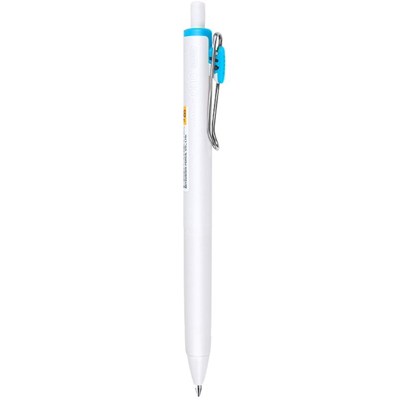 Uni Mitsubishi UMN-S Small Concentrated Core Retractable Gel Pen, 0.38mm, for Finance Office Student Exam Signing, Sky Blue, 1 Piece