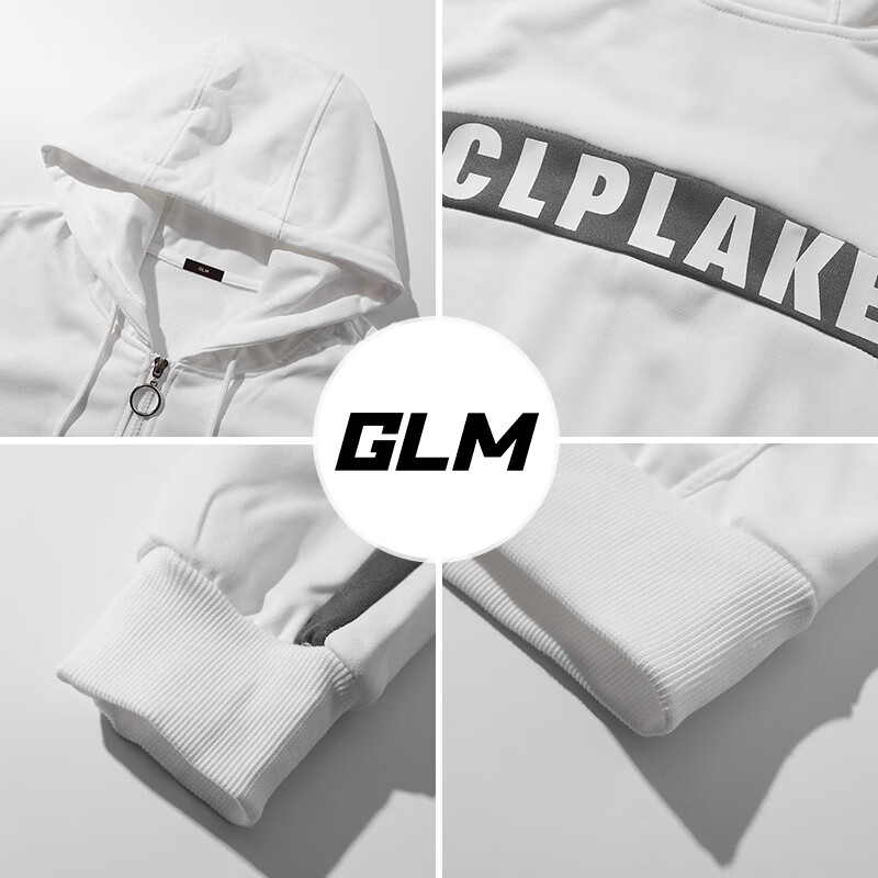 GLM Hoodie for Men, Autumn Season, Hooded Korean Style, Trendy Sports Versatile Cardigan, Men's Outerwear Jacket