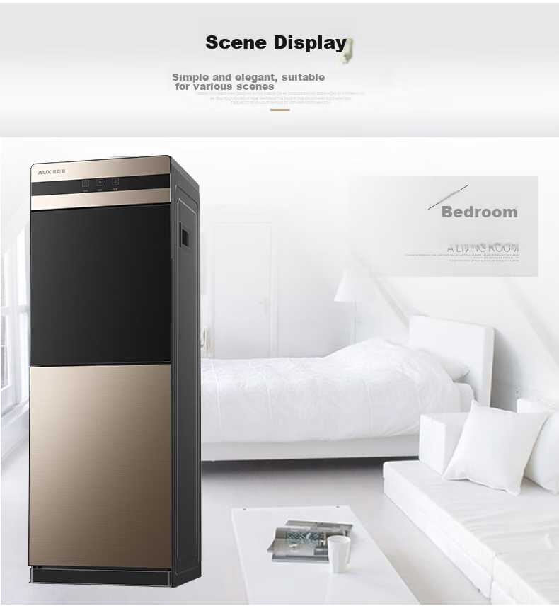 AUX Water Dispenser for Milk Preparation, Home And Office Use, Double-Door Cabinet-Style Hot And Cold Water Dispenser YR-5 16