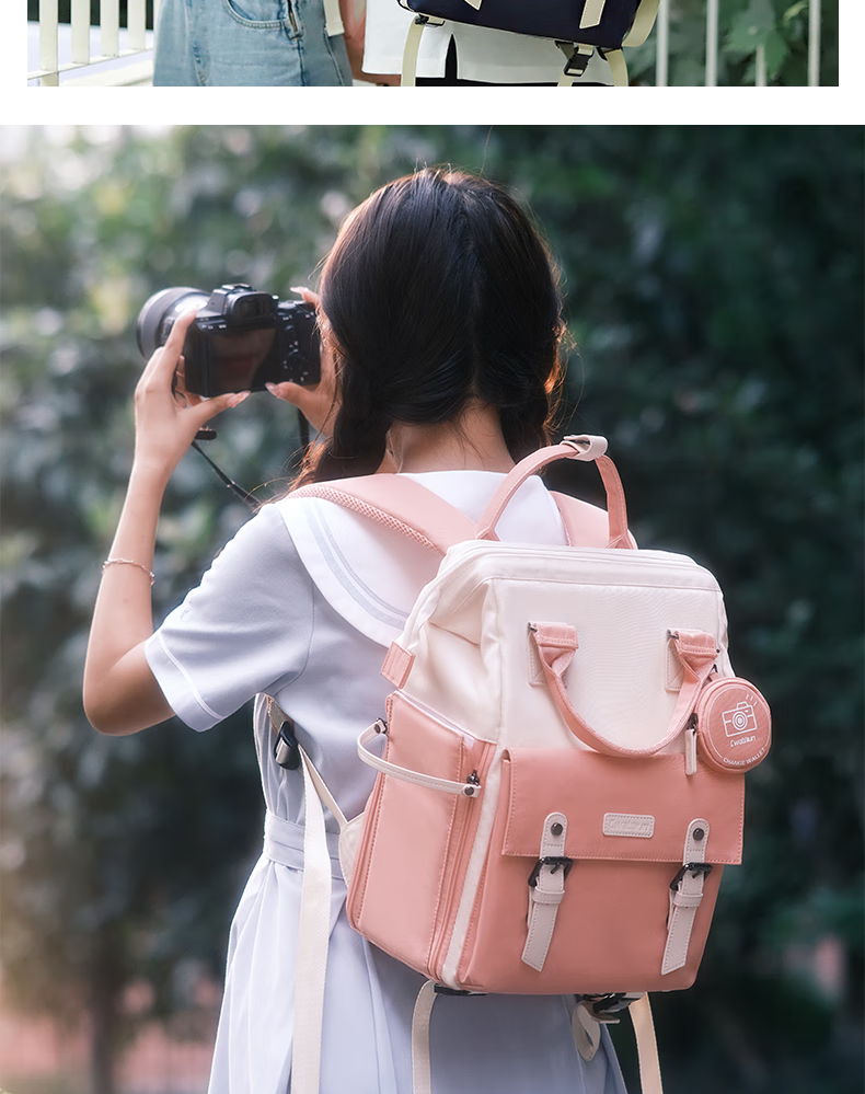 CWATCUN Camera Bag, Shoulder And Handheld Photography Bag, Casual Backpack for Women And Men, DSLR Camera Backpack Suitable for Sony, Nikon, Cano 12