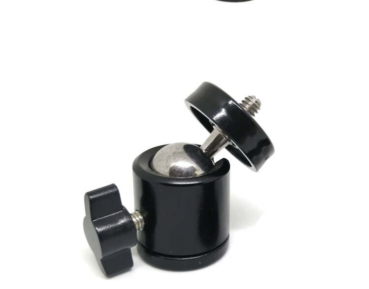 Earlymen EM-215 Mini Spherical Gimbal GoPro Adapter, Action Camera Mount Base, Portable Flash Stand Octopus Gimbal Bracket 1/4 7