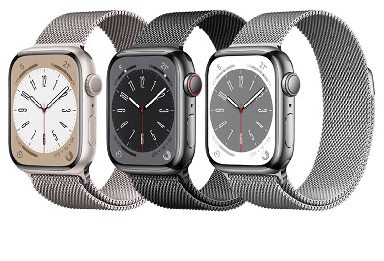 CangHua Compatible with Apple Watch Band Milanese Loop for Apple Watch S12/S11/S10/S9/iWatch S8/SE/Ultra4 Magnetic Metal Band, Black 2