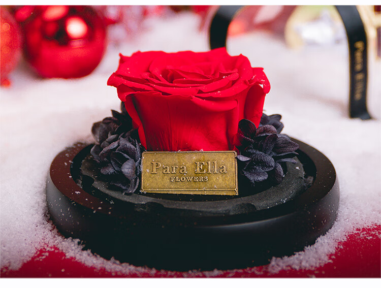 paraella红色小桃心永生花礼盒永生花玫瑰花520情人节礼物纪念日生日