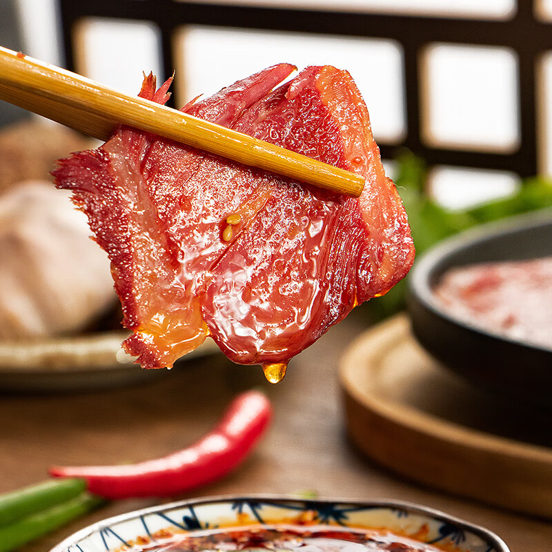 月盛斋 清真牛肉 中华老字号 酱卤熟食牛肉零食 红烧牛腱100g 开袋即食