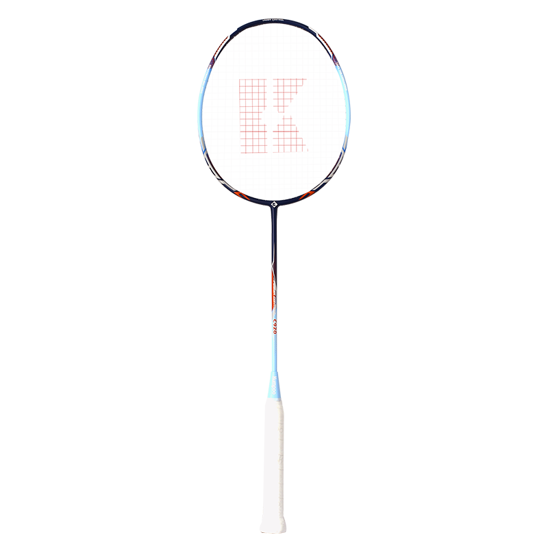 KUMPOO Badminton Racket K520 Upgraded Version, Full Carbon Single Racket, Ultra-Light Carbon Fiber, Professional Durable Type C920, Deep Sea Blue