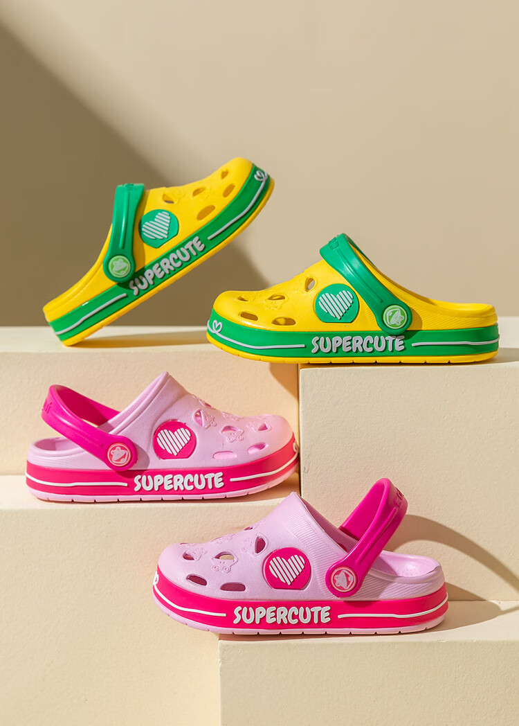 Coqui Children's Perforated Shoes, Boys And Girls Lightweight Sand-Draining Two-Way Casual Slippers, Big Kids Candy Pink, Size 36-37, CQ8538 15