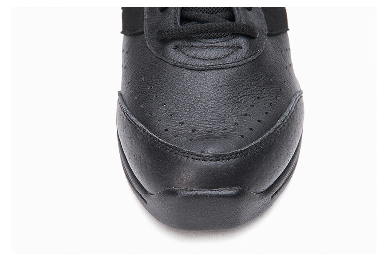 Sansha Modern Dance Shoes for Women, Jazz Soft-Soled Breathable Leather Square Dance Shoes H166LPI Black Size 39 13
