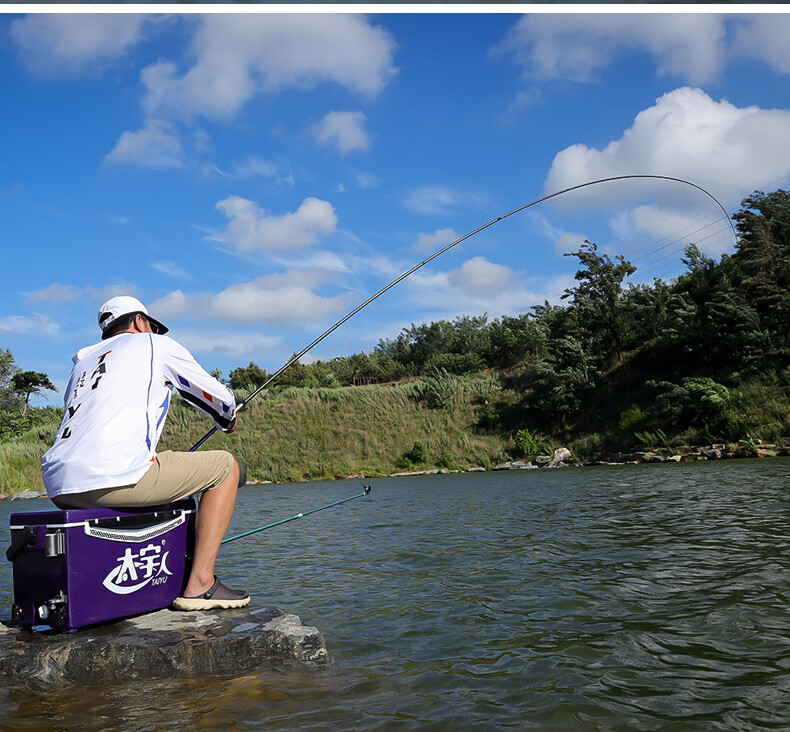 Taiyu 5.4-Meter Fishing Rod, Short Section Stream Rod, 37-Tune Carbon Fiber Ultra-Light Ultra-Hard Hand Rod, Carp And Crucian Carp Rod Set 36