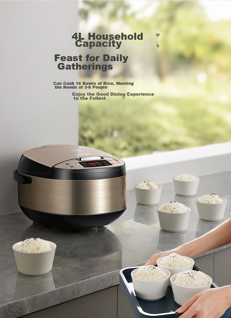 SUPOR Rice Cooker for 4-5 People, Large Capacity 4L Blue Diamond Ball Pot, Wood-Fired Rice, Home Electric Pot, for Cooking Rice, Soup, Porridge, Non-Stick Intelligent Multi-Function Micro-Pressure Rice Cooker SF40FC733 21