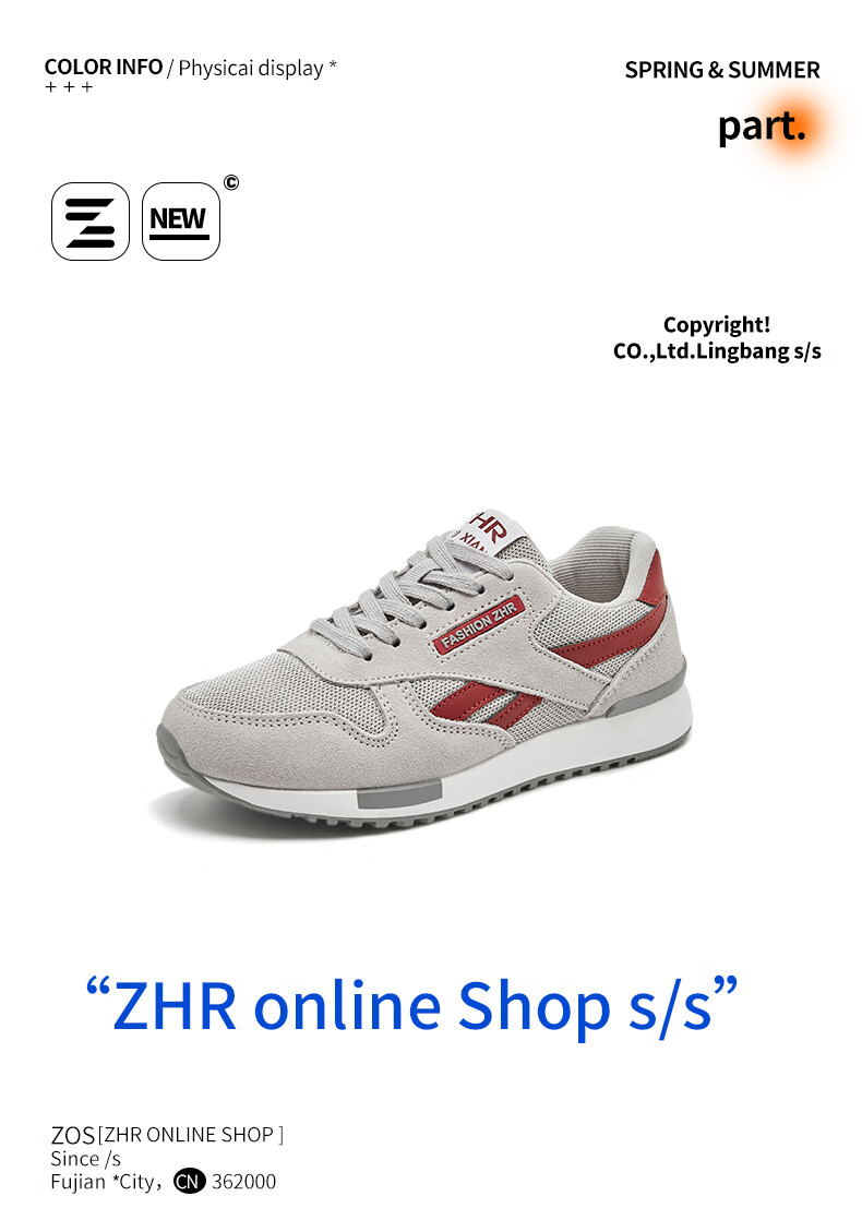 ZHR Women's Casual Shoes, Selected Cowhide Comfortable Versatile Women's Shoes, Classic INS Trendy Color-Block Sneakers for Women, Korean-Style Fashionable Lightweight Breathable Shoes for Women, AK60, Beige-Gray, Size 35 1