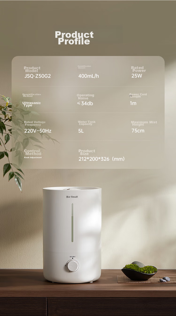 Bear Humidifier for Home Bedroom, Air Moisturizing for Mothers And Babies, Specialized for Rhinitis And Antibacterial, Office Desktop Small Air Conditioner Humidifier JSQ-Z50G2 3