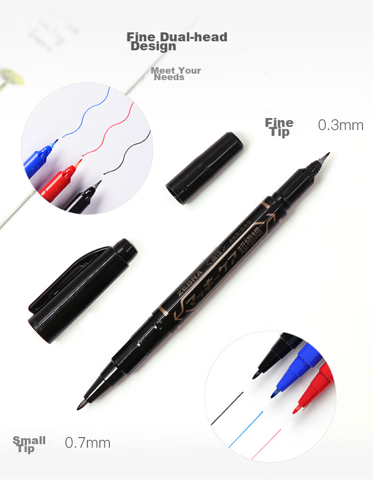 ZEBRA Retractable Marker Pen, Oil-Based Colorful Marker/logistics Chalky Pen/signature Pen, P-YYSS6, Gree 5