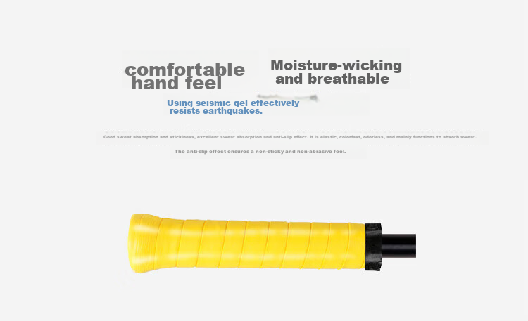 YONEX Badminton Grip Tape, Non-Slip, Sweat-Absorbing, Handle Bone Grip Tape, AC-108WEX Yellow 3