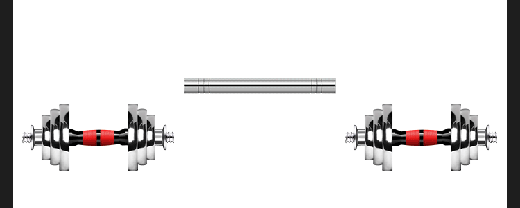 Chengyue Electroplated Dumbbell Barbell 20kg Adjustable Detachable Fitness Equipment Set CY-025 for Men and Women 10