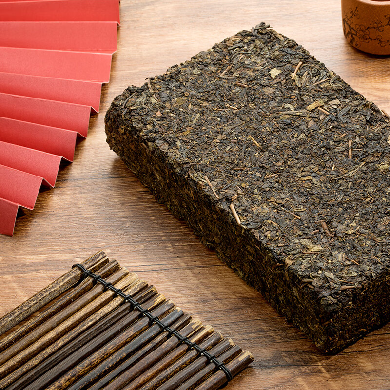 泾渭茯茶黑茶 过节礼盒 咸阳茯茶 陕西西安特产 金花茯砖茶  茶本良品880g