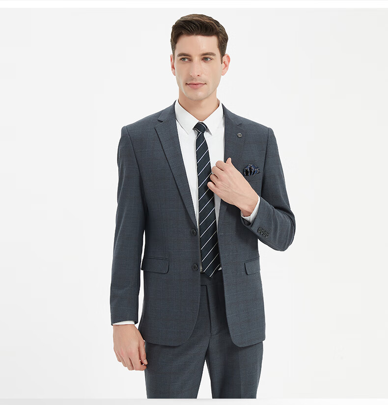 FIRS [Contains Wool] Men's Suit Set, Business Casual Professional Formal Wear, Commuter Wedding Attire, Male Work Uniform 9