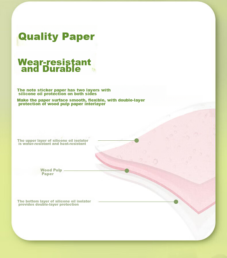 Deli 4800 Large Capacity 4-Color Striped Sticky Notes, 76*19mm, Memo Pads/Note Pads/Self-Adhesive Message Books P066307 6