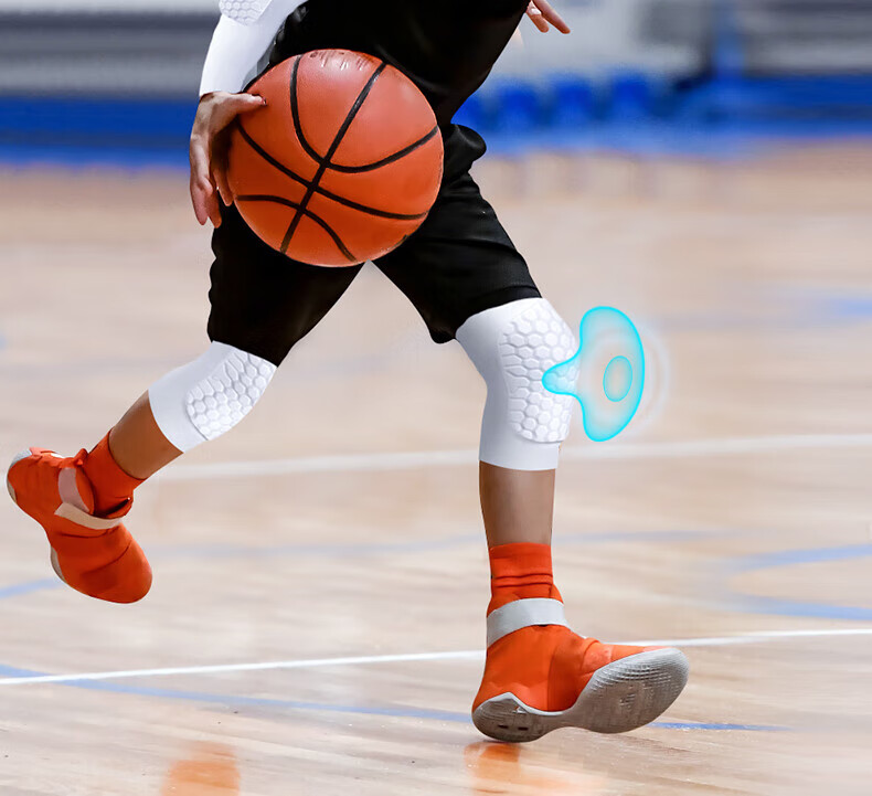 Bestray Children's Basketball Knee And Elbow Pads, Professional Long Running Protective Gear Set for Kids And Teenagers with Honeycomb Desig 4