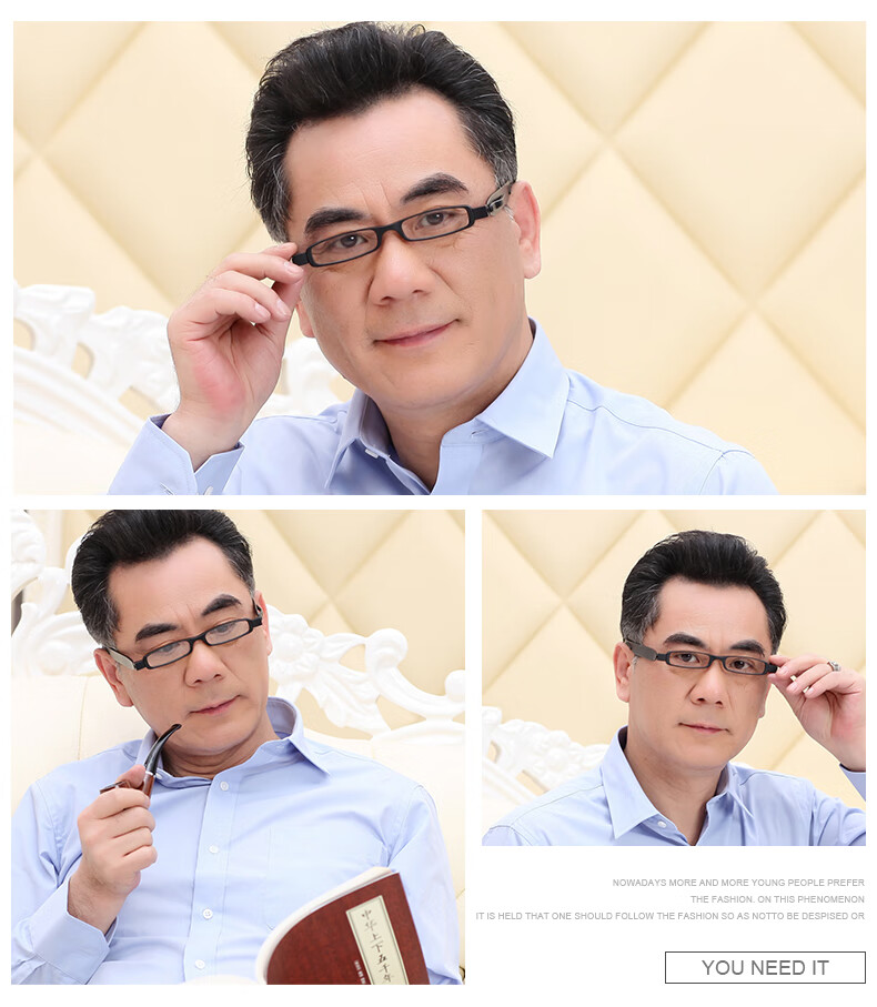 Funsonca Rotating Portable Folding Ultra-Light Metal-Free Fashionable Reading Glasses for Men And Women, Imported Material 6107 Rich Red 100 Degrees 6