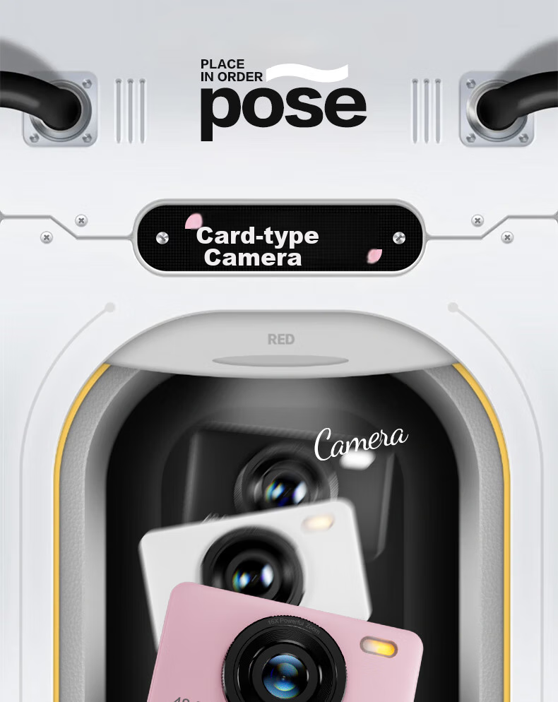 BENJIE Digital Camera, CCD Student Point-And Camera with Image Stabilization, COMS High-Definition Mini Entry-Level Camera, Quick Direct Transfer, 2.4-Inch IPS Screen, 32GB White 1