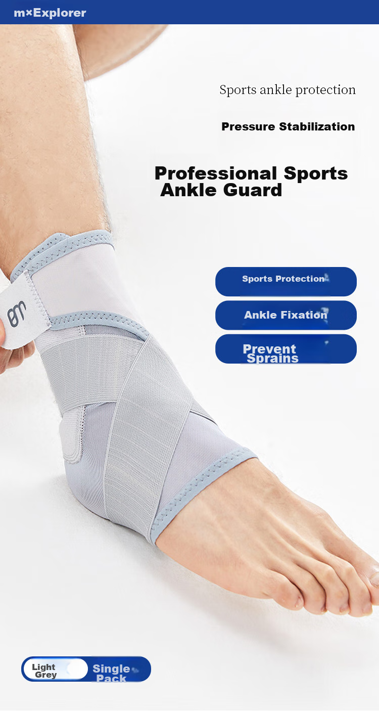 Tuobuzhe Ankle Brace, Ultra-Thin Sports Ankle Support, Basketball Ankle Protection, Fixed Bandage for Sprained Ankle, Foot And Wrist Guard for Running And Soccer 1