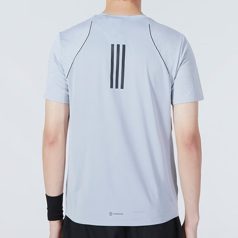 Adidas Quick-Dry Men's T-Shirt Summer New Sportswear Crew Neck Short Sleeve Breathable Top KQ5335 XL 2