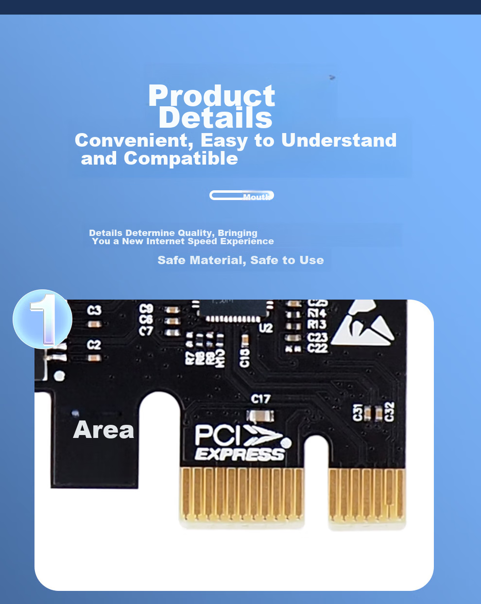 FLYBISH NA5720-T2 Gigabit Dual-Port PCI-EX1 Network Card, BCM5720 Chip, 1000M Ethernet, for Desktop Computers, Servers, Industrial Control Machines 10