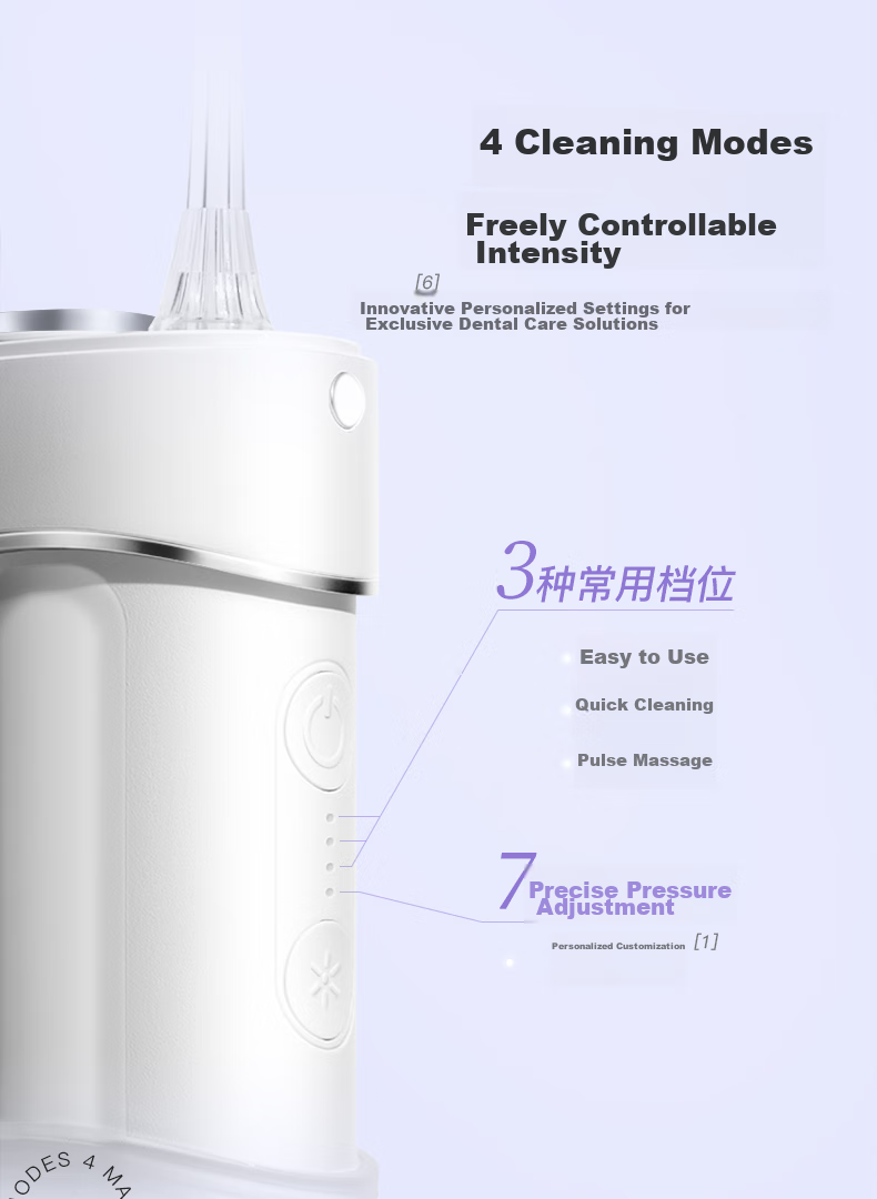 Saky M310 Oral Irrigator Water Flosser Portable Large Capacity Tank 2 Professional Nozzles Sea Salt Blue Gift for Girlfriend/Boyfriend 8