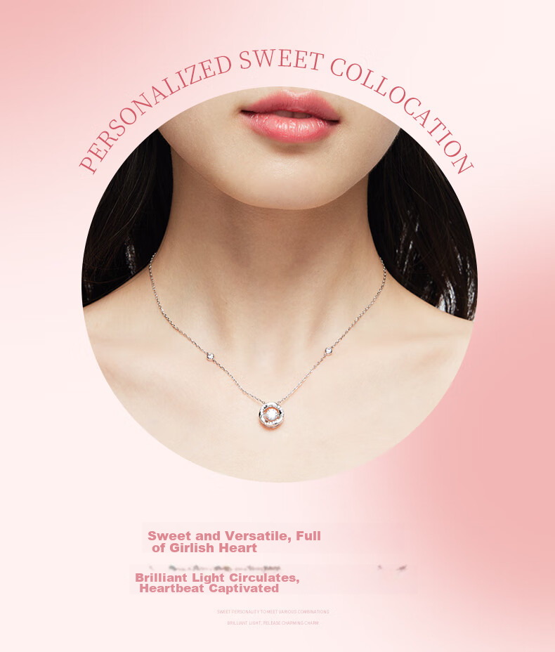 Kadiluo (KADER) Heart-Shaped Radiant Necklace, 925 Silver Pendant, Collarbone Chain, Birthday Gift for Girlfriend 9