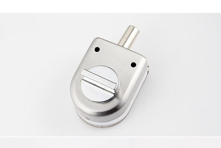 Auburn Bolt No-Drill Glass Door Bolt Lock Hotel Bathroom Single Door Floor Lock Toilet Floor Bolt 822 Silver 9