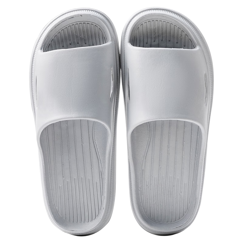 JOYTOUR Portable Disposable Slippers for Travel, Home Use, Hotel Guests, Non-Slip Shower And Indoor Slippers, Gray, Size 44-45