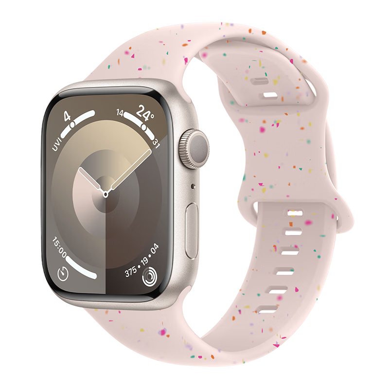 Binghong Compatible with Apple Watch Bands S12 S11 S10 Watch Bands for Women, Silicone IWatch Band for Ultra 4 3 SE 3 SE 2 S9 S8 S7