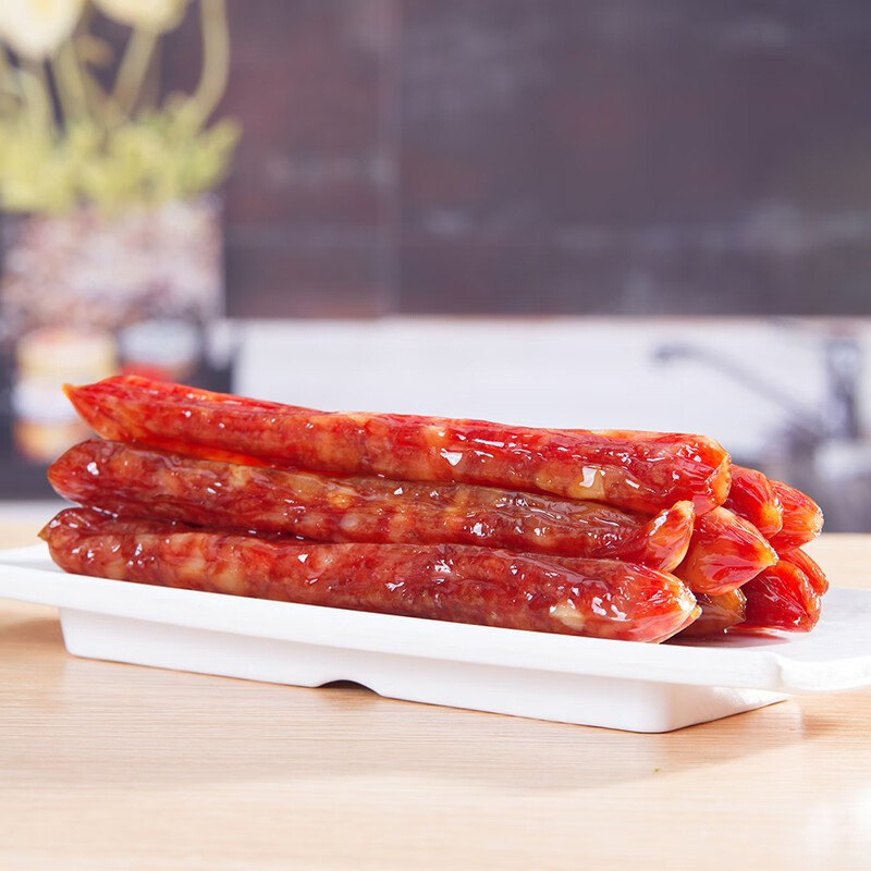 广州酒家多福腊肠300g 6分瘦广式特产老字号香肠腊味熟食煲仔饭团购