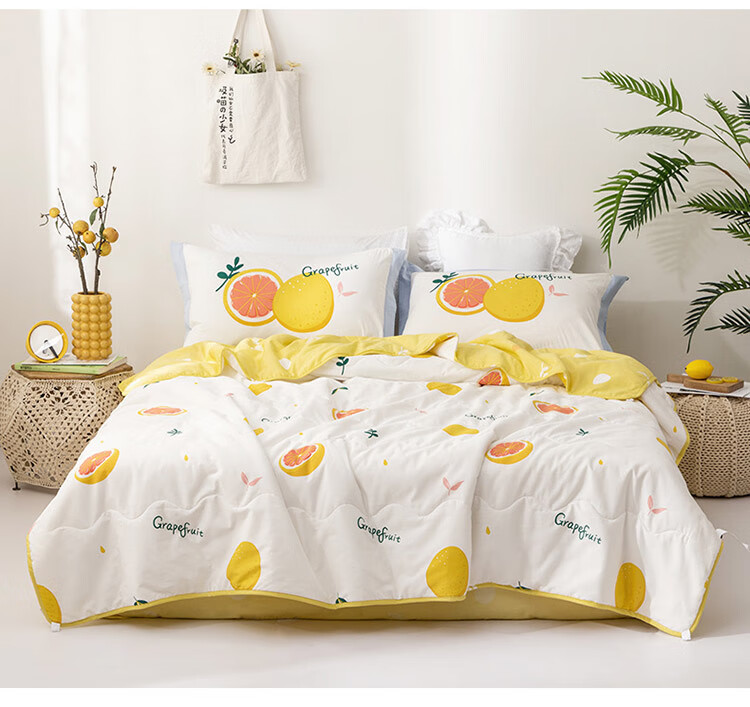 Dohia Home Textiles Pure Cotton Air Conditioning Quilt, 100% Cotton Summer Cool Quilt, Washable Thin Quilt, Comforter Core, 229*230cm 14
