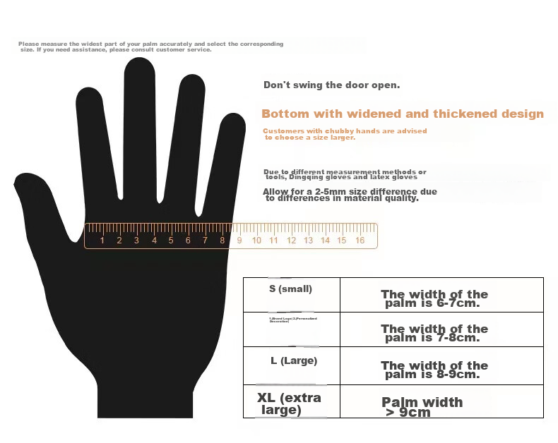 INTCO Disposable PVC Gloves, Household Cleaning And Dishwashing Gloves, Thickened And Durable, 100 Pieces/box, XL Size 11