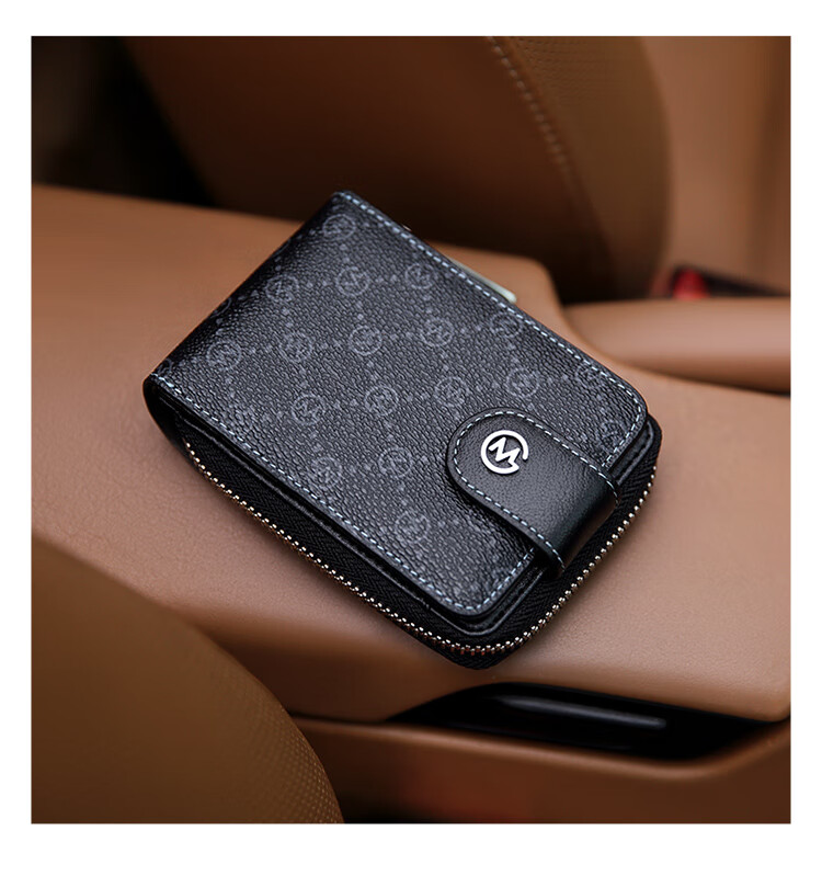 GOLF Card Holder, Men's Printed Multi-Card Slots, Bank Card Sleeve, Zipper Business Card Holder, Women's Card Case, Driver's License Holder, Wallet 16