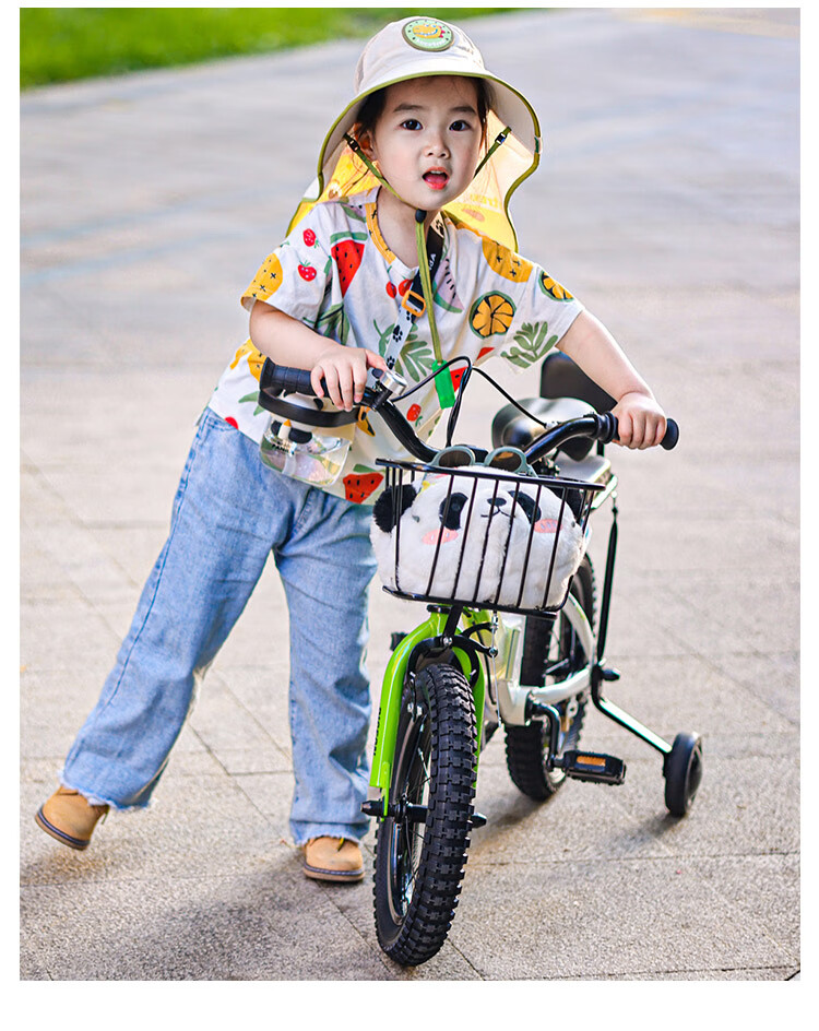FG FLYING PIGEON Children's Bicycle, Boys And Girls Bike, Kids' Bike, Elementary School Student Bike, Baby Folding Bike, Bicycle, Green, 16 Inches 11
