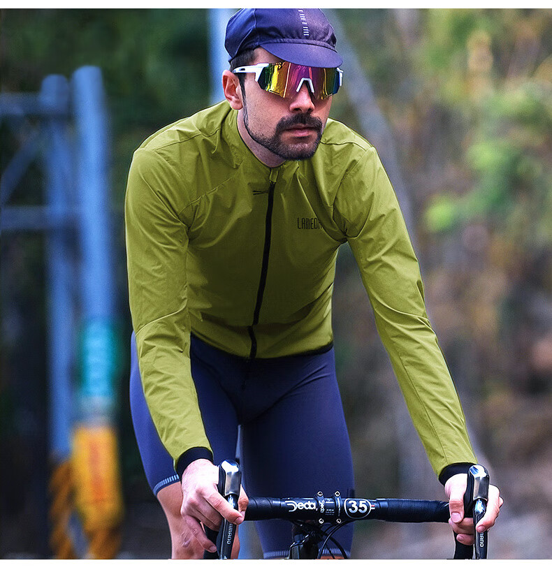 Lameda Cycling Windbreaker, Men's And Women's Windproof Riding Jacket, Road Bike Outerwear, Breathable Coat, Kongling, Black, Size M 12
